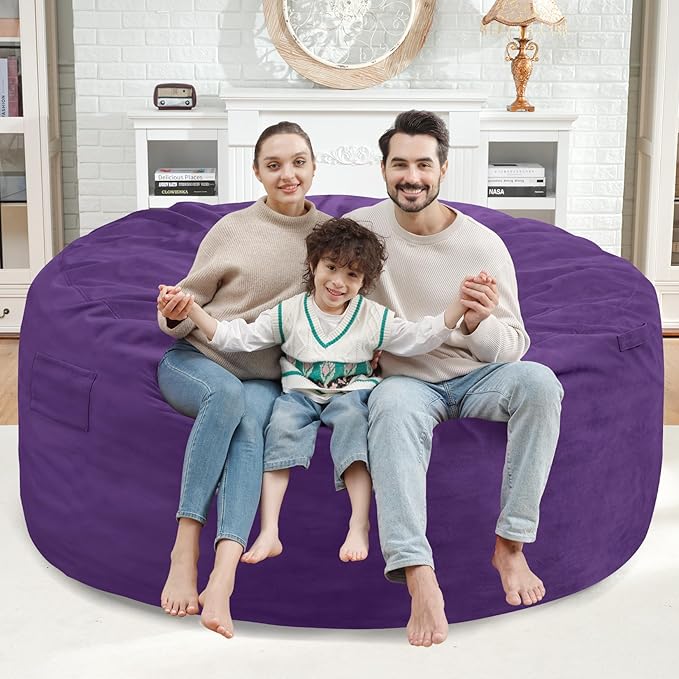 5FT Bean Bag Chair, Large Bean Bag Chairs - Image 2