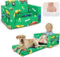 Kids Couch, 2-in-1 Kids Fold Out Sofa, Convertible Toddler Couch to Lounger by Beavtaens
