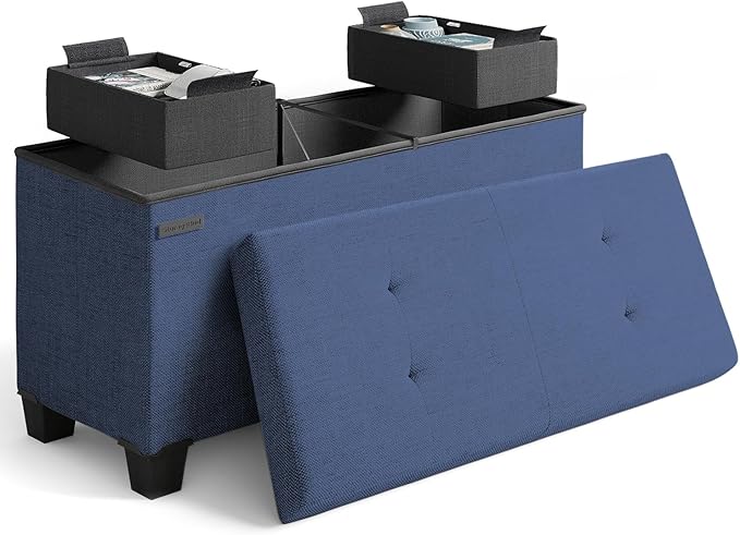 STORAGEBUD Storage Ottoman Bench by STORAGEBUD