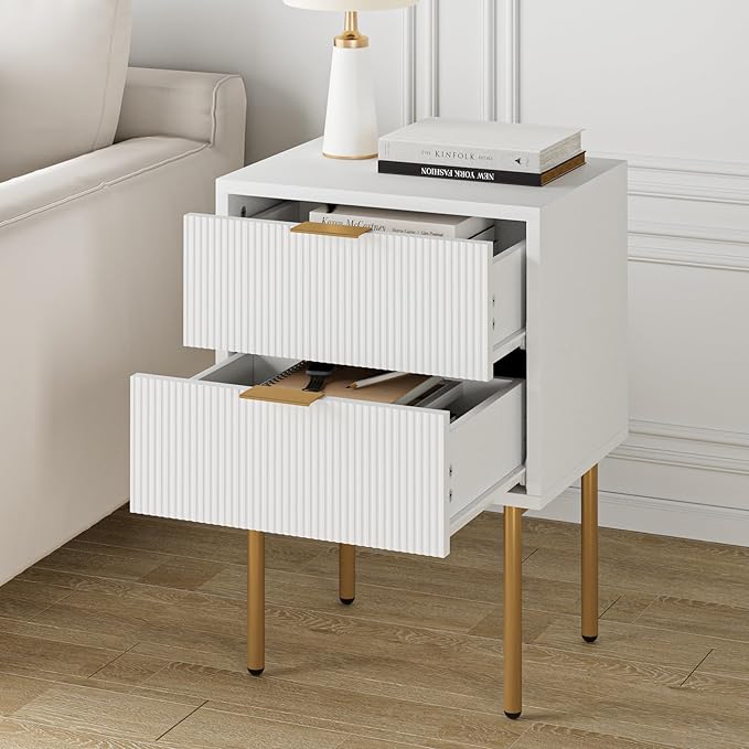 Masupu Nightstand, Mid-Century Modern Bedside Table - Image 7