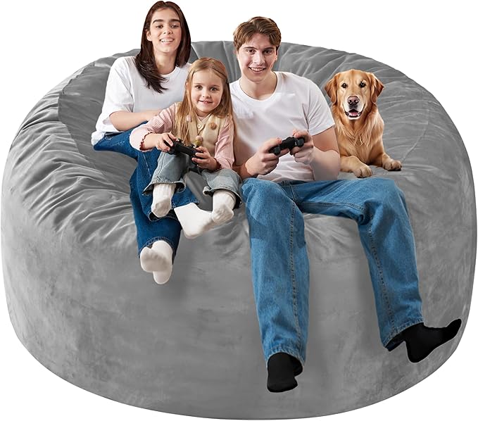 Homguava 6 FT Bean Bag Chair: 6' Bean Bags - Image 4
