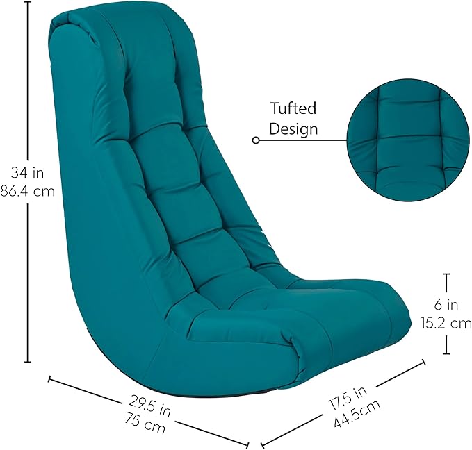 FDP Tufted Floor Rocker for Kids, Teens and Adults; Comfortable, Ergonomic - Image 2