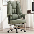 Big and Tall Office Chair 400lbs Wide Seat, Leather High Back Executive Office by EXCEBETOFFICECHAIR