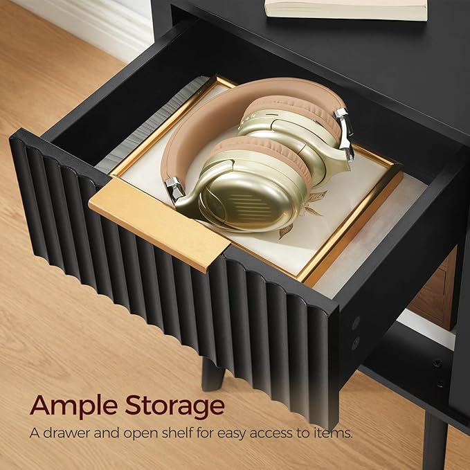 End Table, Fluted Night Stand, Modern Side Table, Bedside Table - Image 7