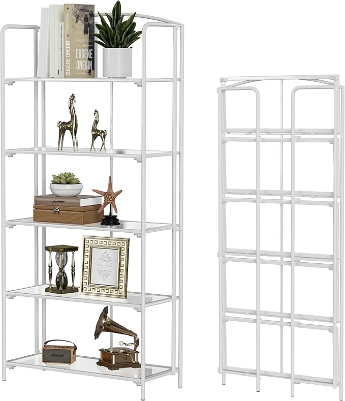 Crofy No Assembly Folding Bookshelf by CrofyLLC
