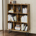 Bookshelf, 3-Tier 8 Cube Open Wooden Book Shelf by GRUSIGN