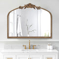ironsmithn Gold Arched Mirror, Metal Decorative Accent Mirror by ironsmithn