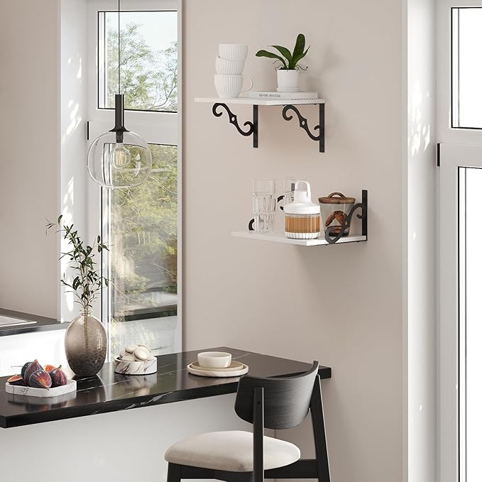 DINZI LVJ Deep Floating Shelves, Wide Display Shelf Wall Mounted - Image 7