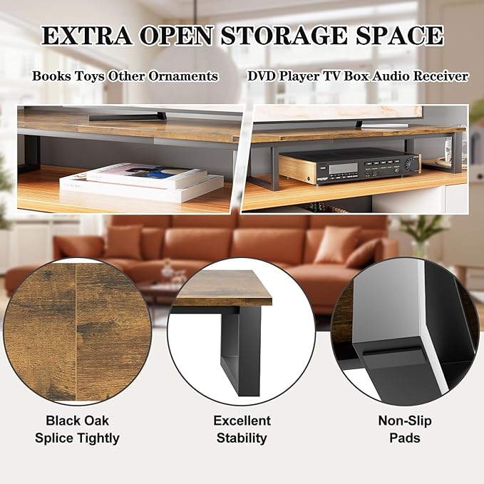 59" Large TV Riser Stand for 32-75 Inch TV, TV Shelf - Image 4