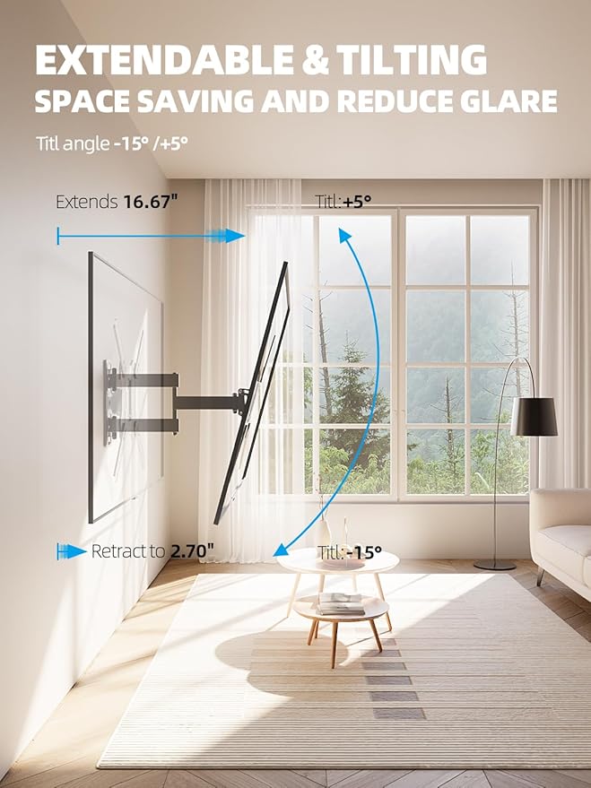 UL Listed Full Motion TV Wall Mount - Image 5