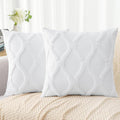 decorUhome Throw Pillow Covers 20x20 Inch Set of 2, Soft Plush Faux Fur Wool by decorUhome