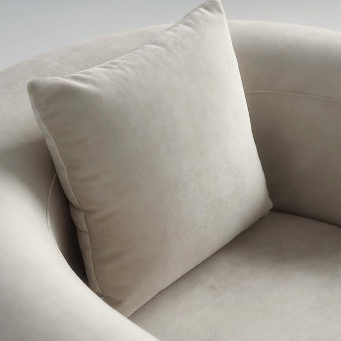 Acanva Luxury Modern Tight Curved Back Velvet Sofa, Minimalist Style Comfy Couch - Image 10