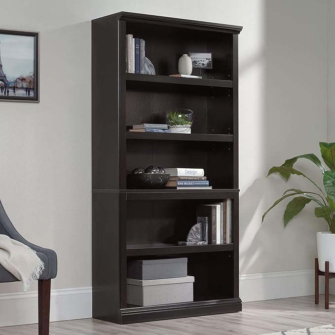 Sauder Miscellaneous Storage 5 Bookcase/Book Shelf, L: 35.28" x W: 13.23" x H: - Image 2