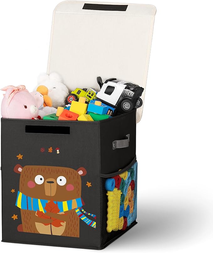 40L Large Toy Storage Box with Lid, Large Toy Box Chest by Unknown