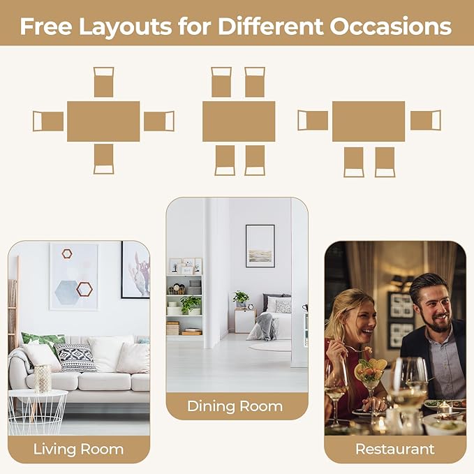 Giantex Dining Table Set for 4, Dining Room Table Set for 4, Breakfast Nook - Image 7