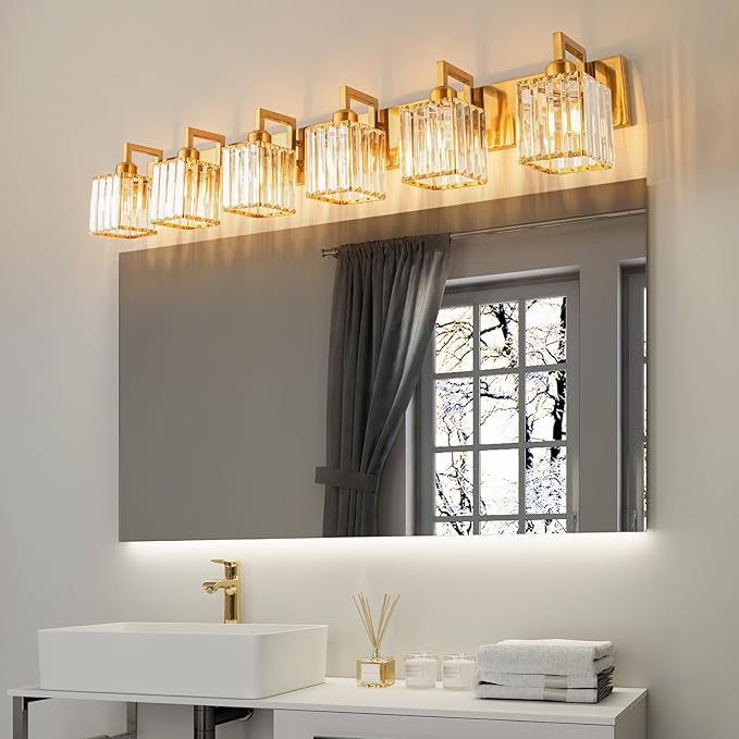 Modern Crystal Bathroom Vanity Light - Image 2