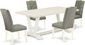 East West Furniture V027EL207-5 5 Piece Kitchen Table Set by EastWestFurniture