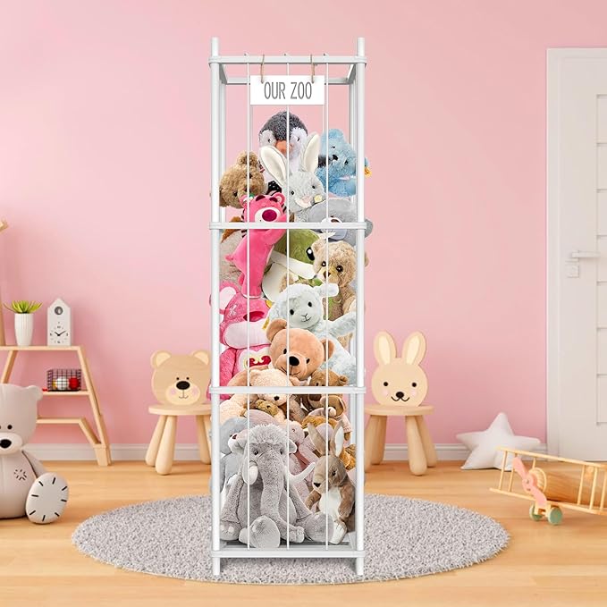Stuffed Animal Storage, 54 inch Large Plushy Organizers, Wood Stuffed Animal - Image 6