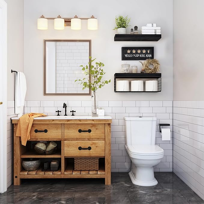 QEEIG Bathroom Shelves Over Toilet - Image 2