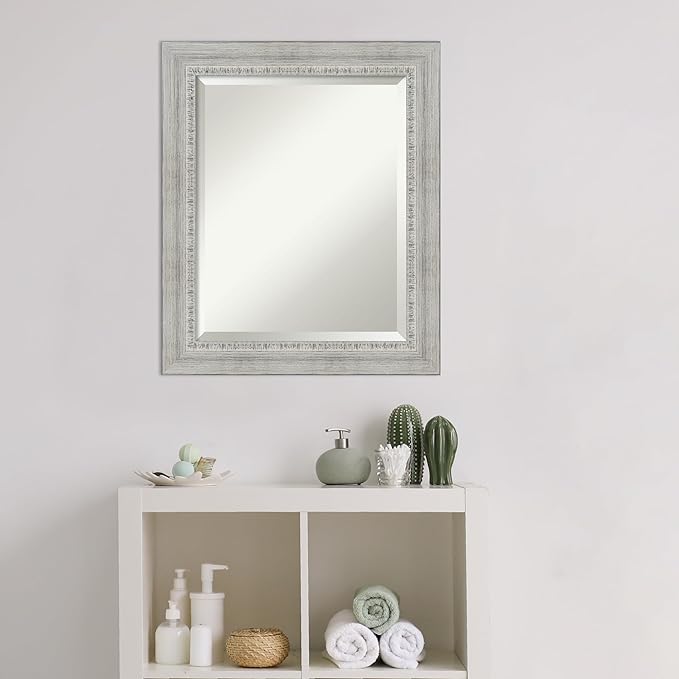 Amanti Art White Bathroom Mirror - Image 5