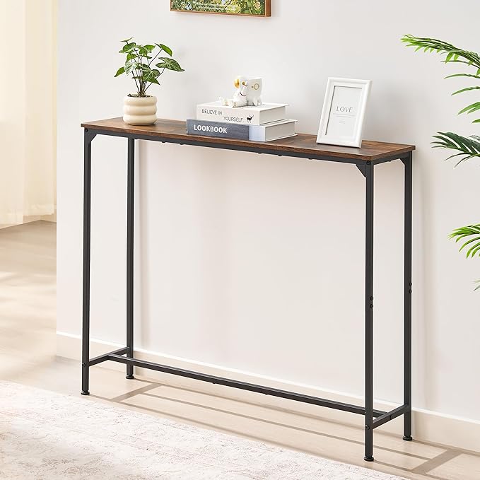 Console Table, Narrow Entryway Table, Thin Sofa Table, Behind Couch Table - Image 2