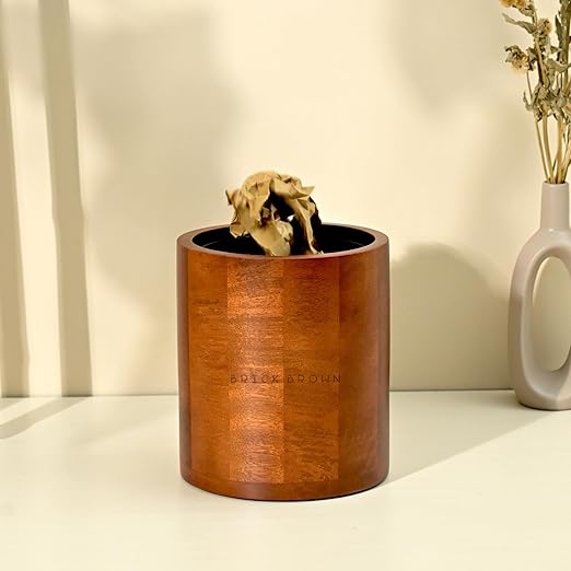 Premium Solid Wood Trashbin Multipurpose Furniture Basket by BrickBrown