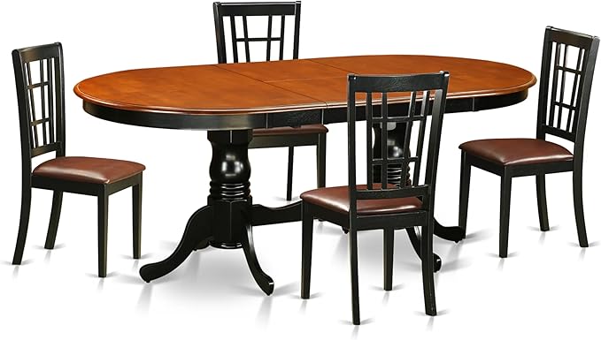 East West Furniture PLNI5-BCH-LC 5 Piece Kitchen Table Set by EastWestFurniture