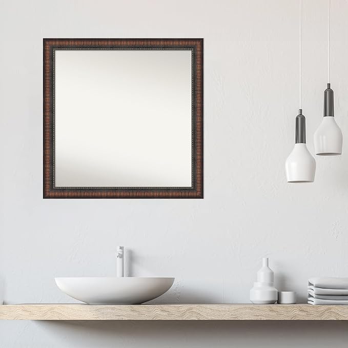 Amanti Art White Bathroom Mirror - Image 5