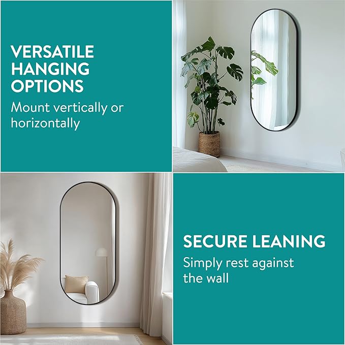 Navaris Full Length Arch Mirror, Living Room, Bathroom or Hallway - Image 3