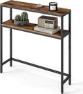 VASAGLE Console Table, 2-Tier Narrow Sofa Table by VASAGLEbySONGMICSHOME