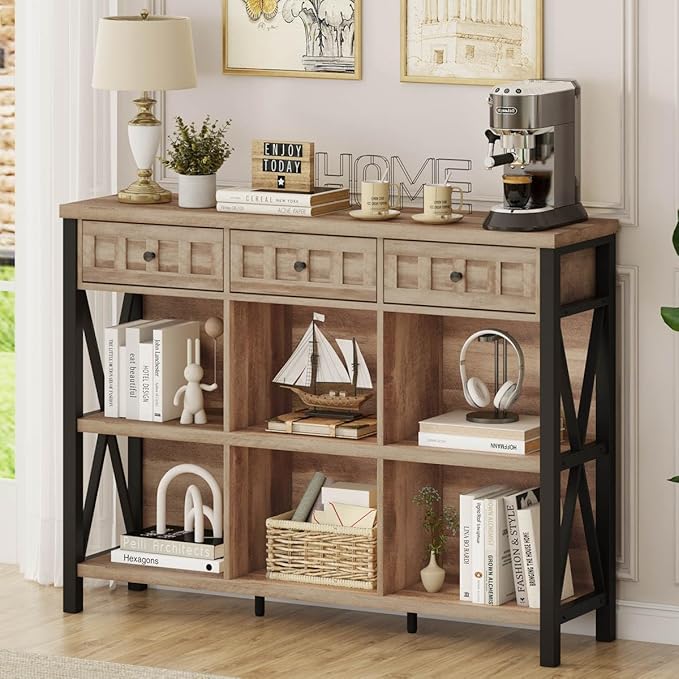 FATORRI Rustic 6 Cube Storage Organizer Shelf by FATORRI