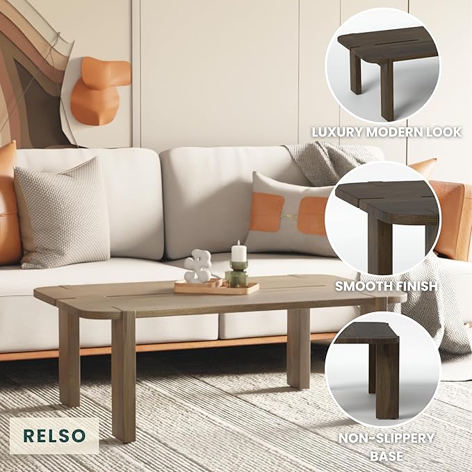Mocha Coffee Table – Handcrafted Mango Wood Table - Image 8