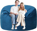 5FT Bean Bag Chair with Ultra Soft Velvet Cover Bean Bag Sofa with Memory Foam by Unknown