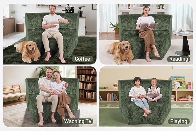 Homguava Modular Sectional Sofa, Memory Foam Couch Single Sofa Chair - Image 5