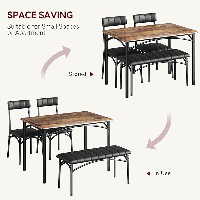 Garvee Dining Table Set for 4, Kitchen Table - Image 7