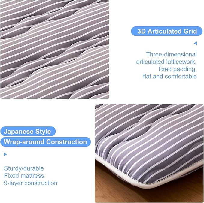 Premium Foam Japanese Floor Mattress Futon Mattress, 100% High Density - Image 4