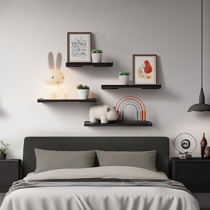 BAYKA Wall Shelves for Bedroom Decor, Floating Shelves for Wall Storage - Image 9