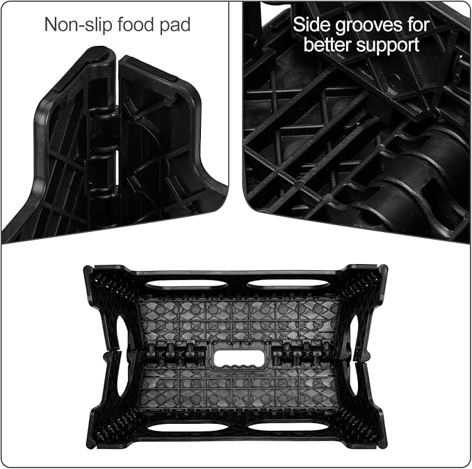 ACSTEP Folding Step Stool, 15-Inch Extra Wide 9Inch Height Heavy Duty Stepping - Image 2