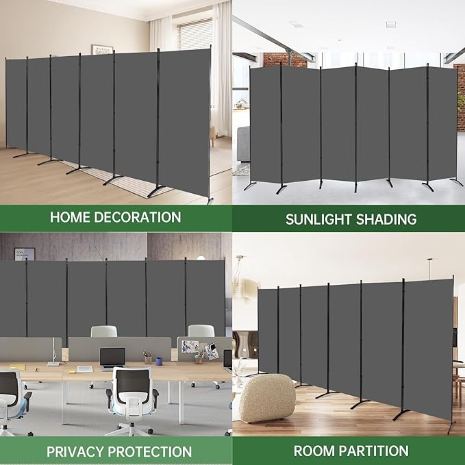YASRKML Room Divider Folding Privacy Screens, Portable Room Divider Panel 6 - Image 6