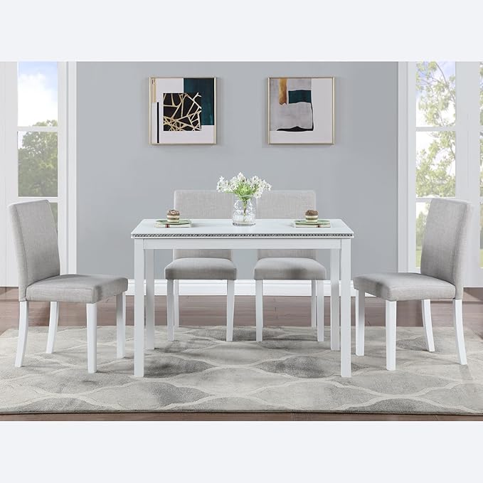 Ball & Cast 5 Piece Dining Table Set, Kitchen Table Set - Image 2
