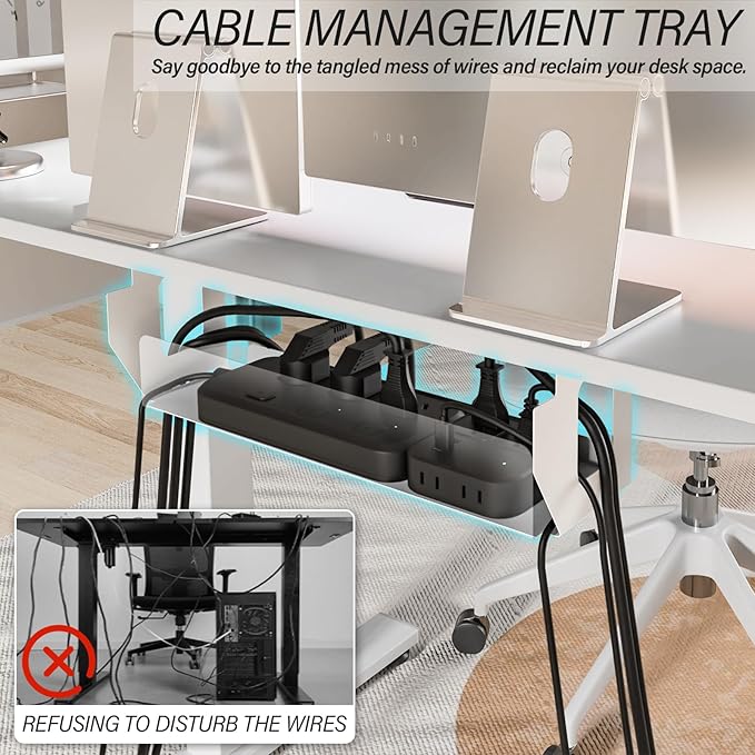 Kingant Electric Standing Desk Height Adjustable Stand Up Desks - Image 4