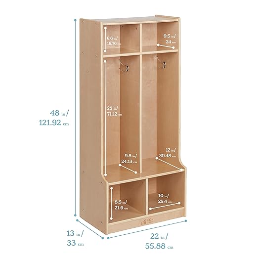 ECR4Kids 2-Section Coat Locker - Image 2