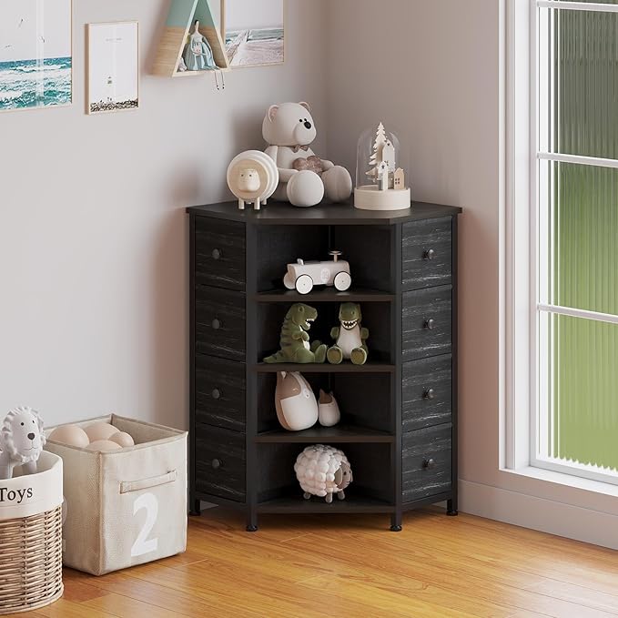 LUMTOK 8 Drawers Corner Dresser - Image 6