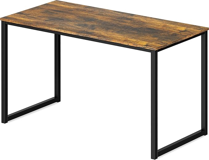SHW Mission 40-Inch Home Office Computer Desk, Rustic Brown - Image 6