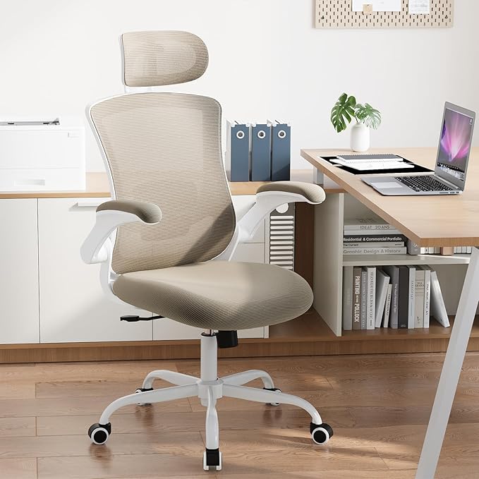 Ergonomic Office Chair with Adjustable Lumbar Support & Headrest, High Back - Image 7