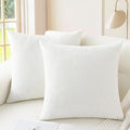 CaliTime Throw Pillow Covers Decorative 16 X 16 Inches Pack of 2 Cozy Chenille by CaliTime