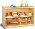 wingyz Wooden Storage Cabinet, 2-Tier Kids Toy Storage Organizer, Spacious by wingyz