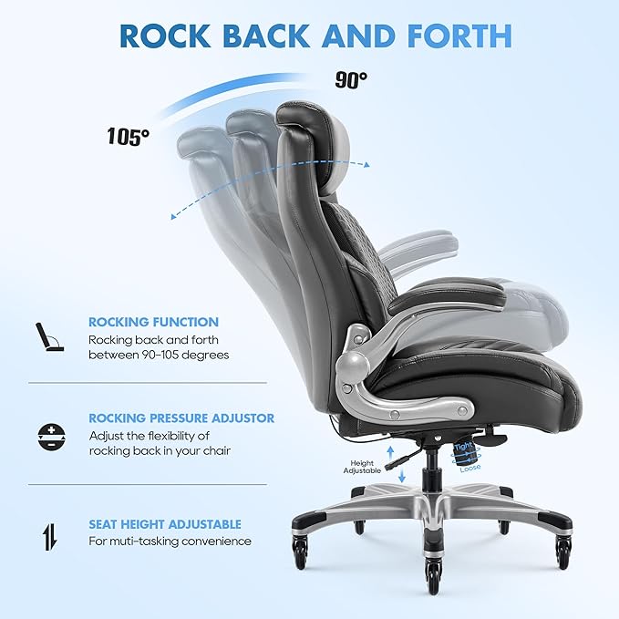 COLAMY Office Ergonomic Desk High Back Executive Chair - Image 7
