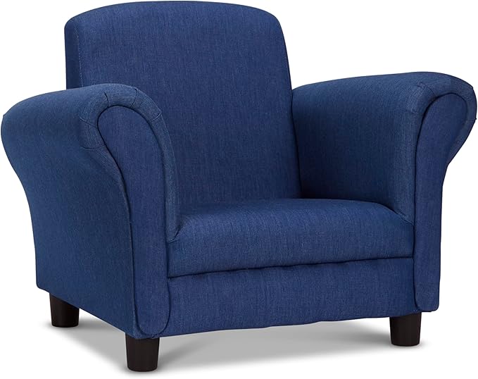 Melissa & Doug Denim Fabric Child’s Armchair Children's Furniture, Child's - Image 8
