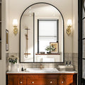 Arch Bathroom Mirror, 26x38 inch Arched Bathroom Mirror/Wall Mounted Vanity by EASLY